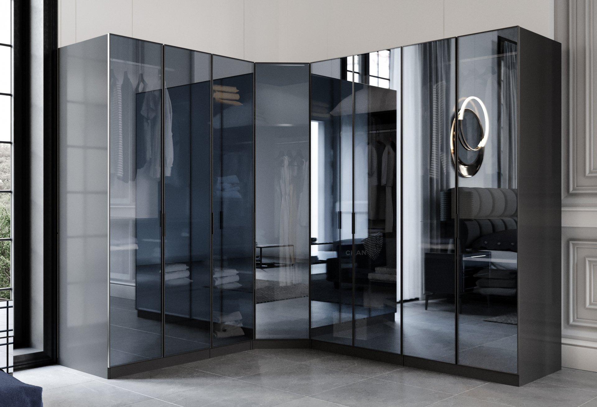 Beyoğlu 8 Kapaklı Köşe Dolap