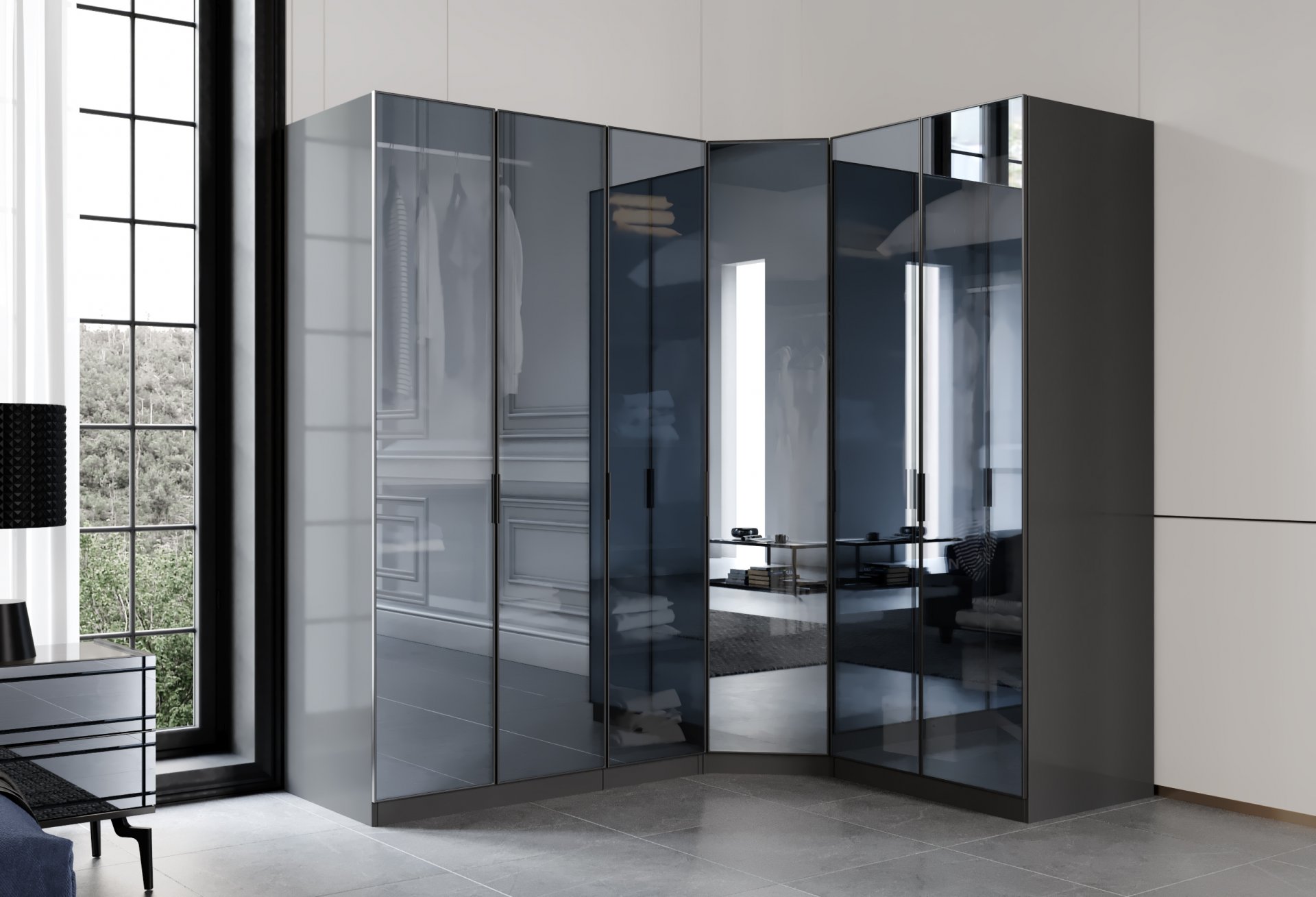 Beyoğlu 6 Kapaklı Köşe Dolap