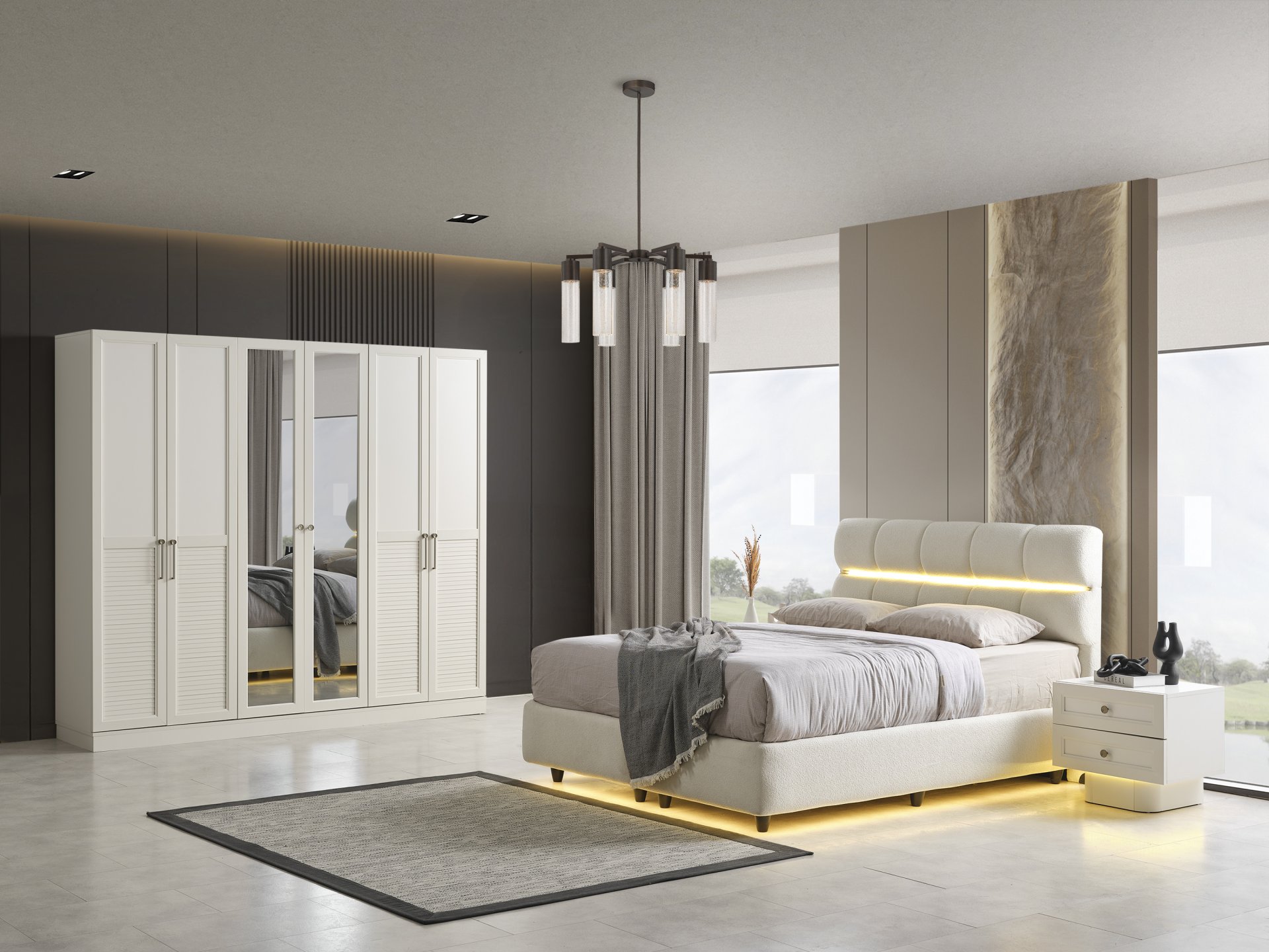 Elabor Yatak Odası + Yatak Baza Dahil