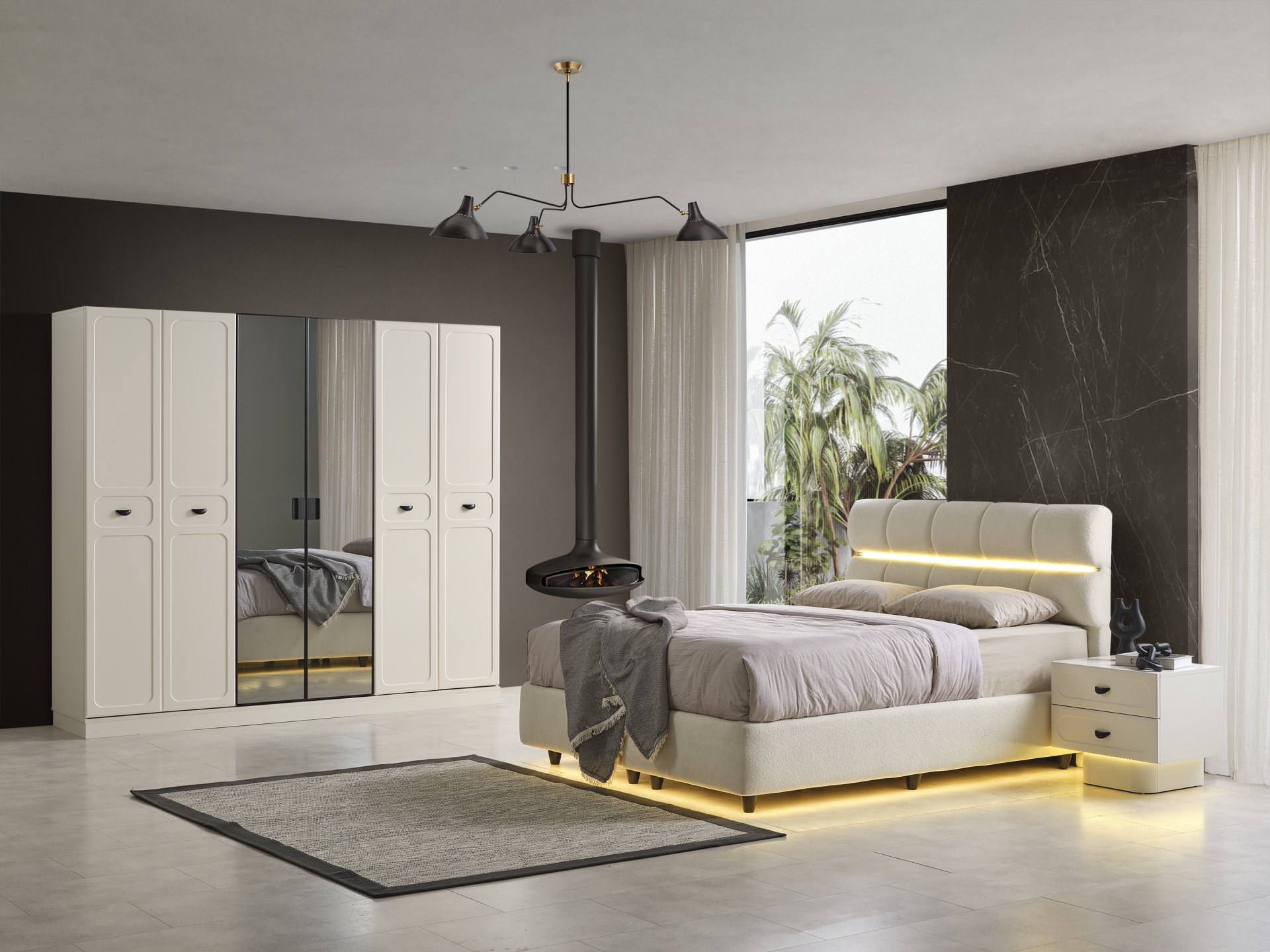 Talin Yatak Odası + Yatak Baza Dahil