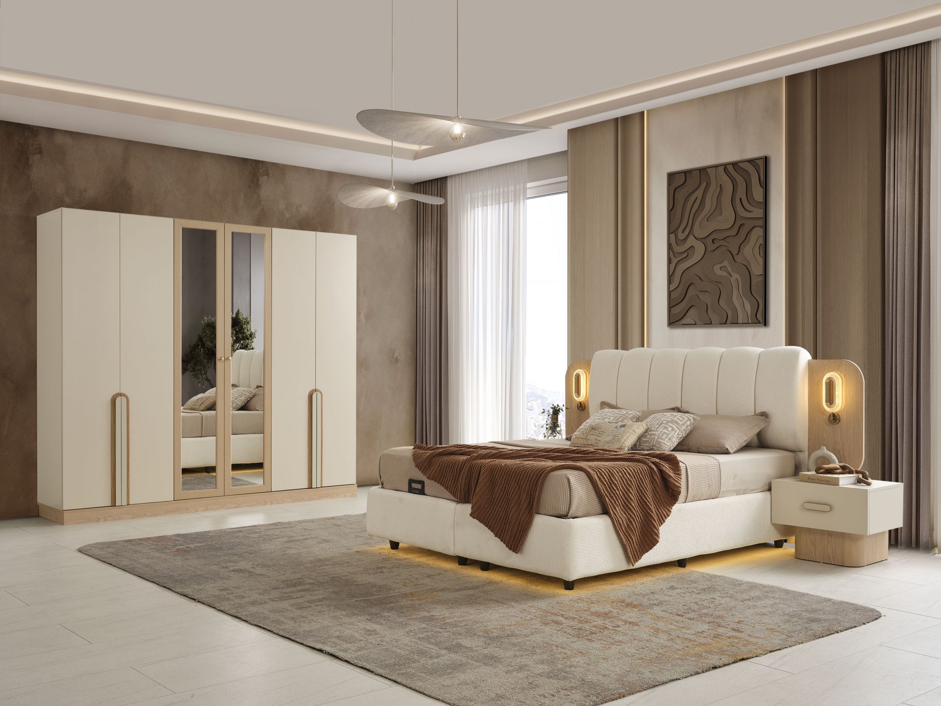 Gülhane Yatak Odası + Yatak Baza Dahil