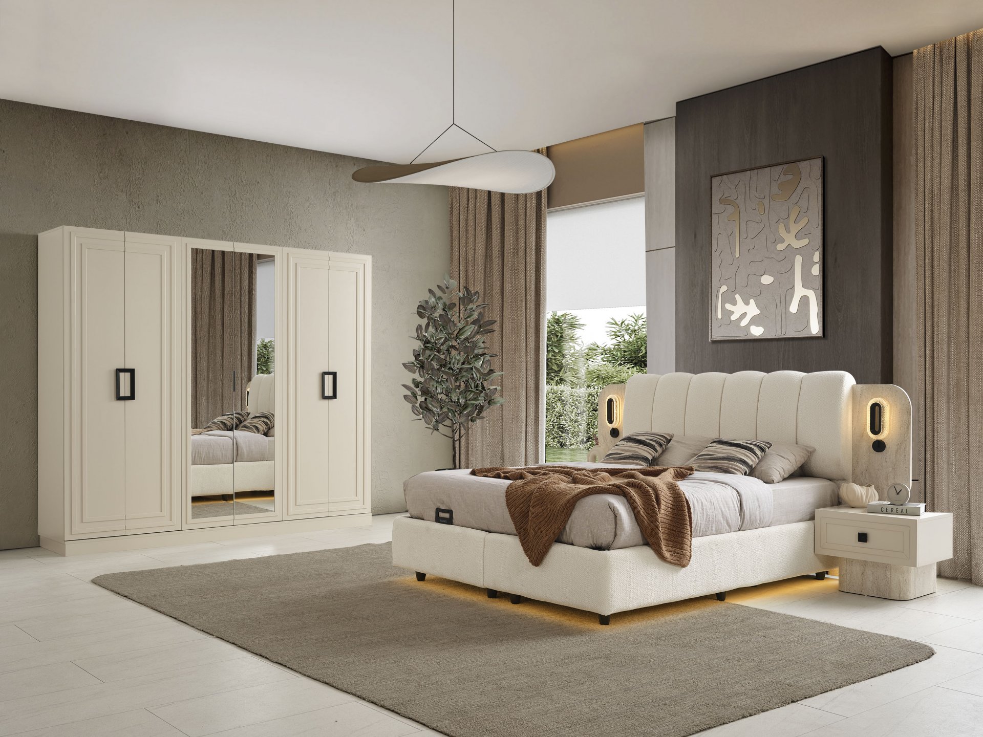 Kalamış Yatak Odası + Yatak Baza Dahil