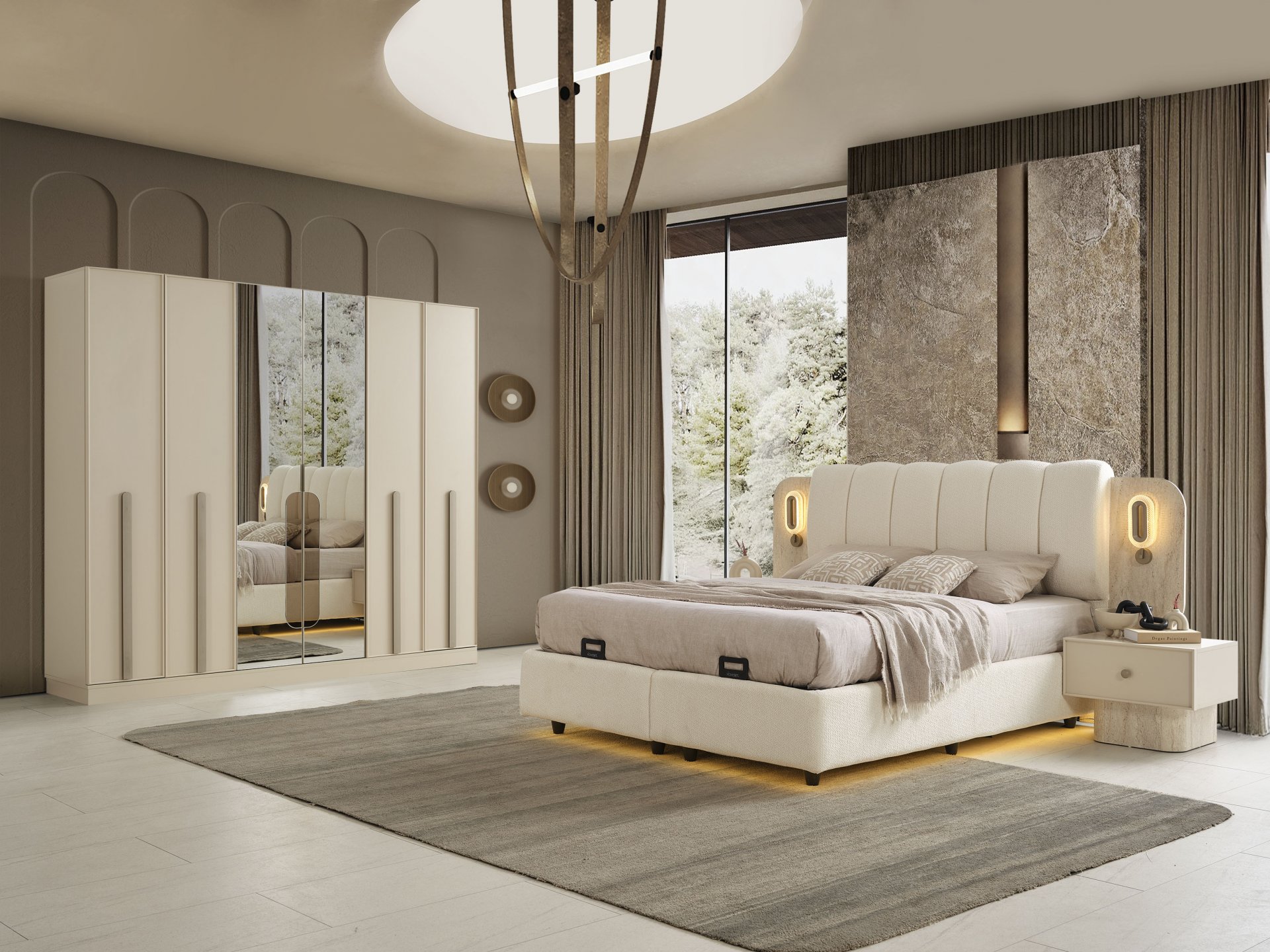 Maçka Yatak Odası + Yatak Baza Dahil