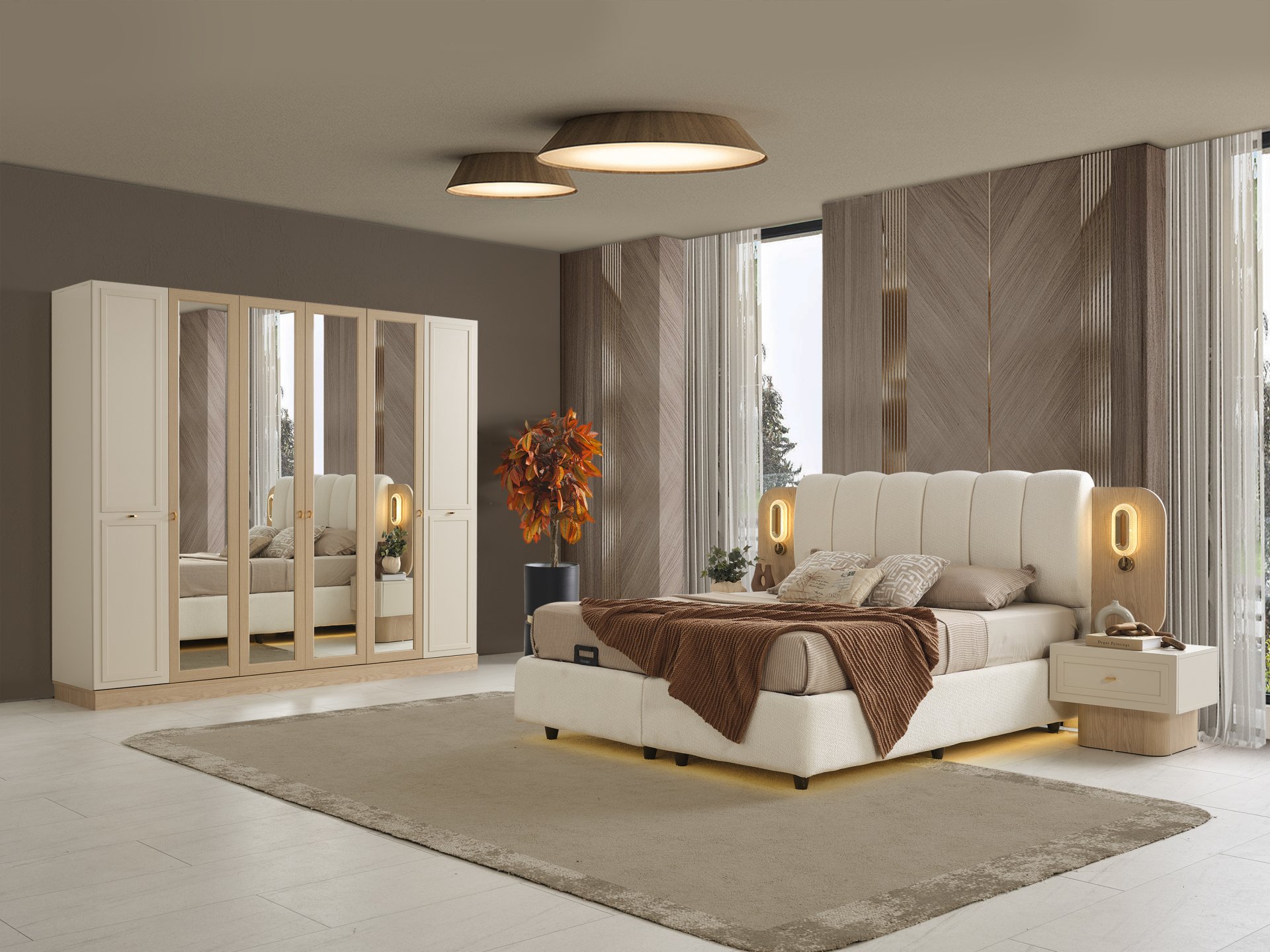 Paşabahçe Yatak Odası + Yatak Baza Dahil