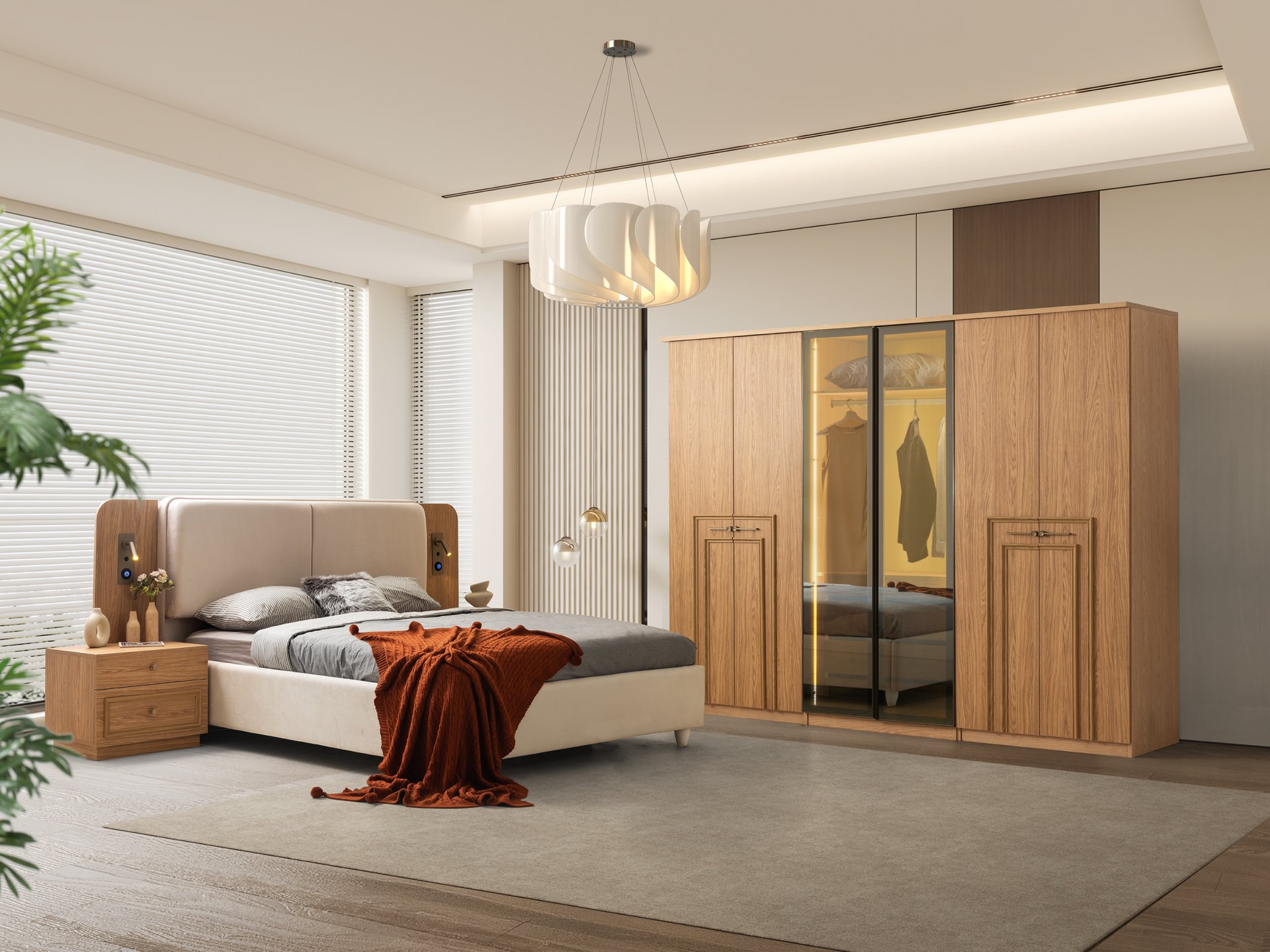 Neom Yatak Odası + Yatak Baza Dahil