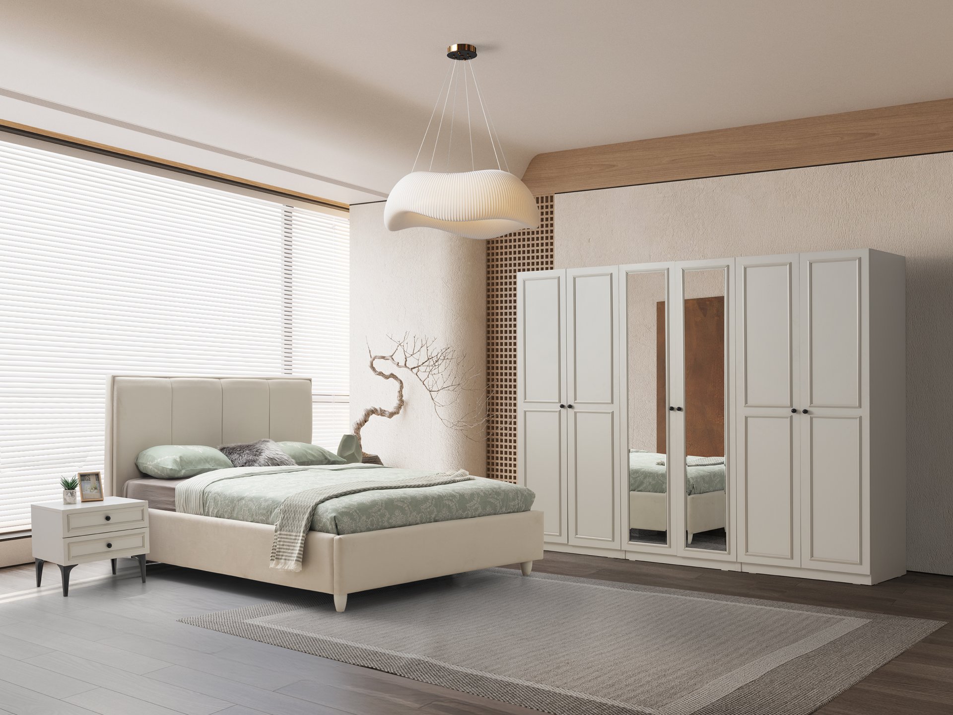 Lasca Yatak Odası + Yatak Baza Dahil