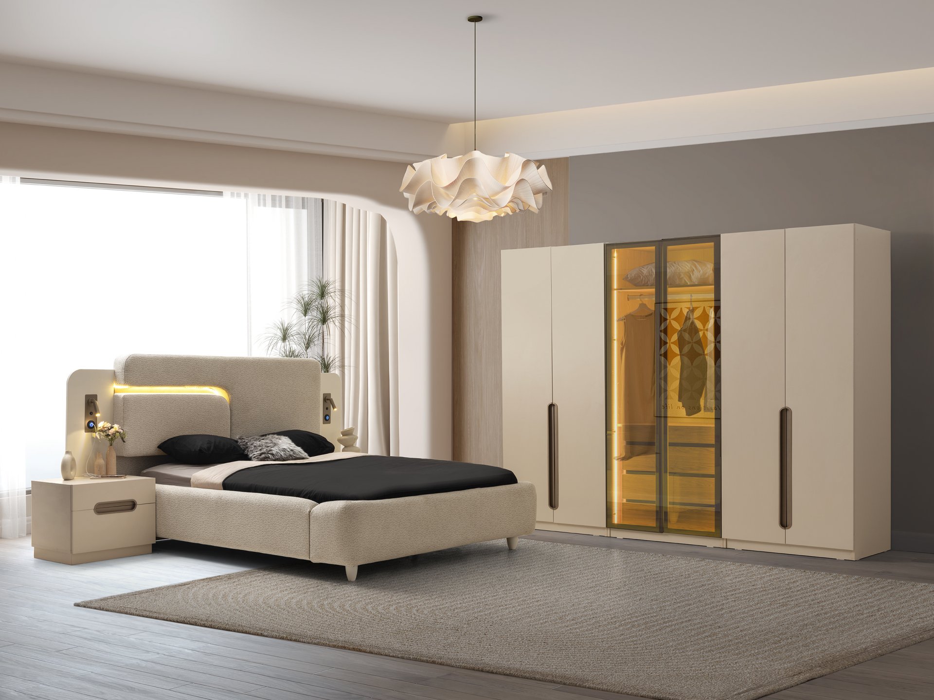 Diva Yatak Odası + Yatak Baza Dahil