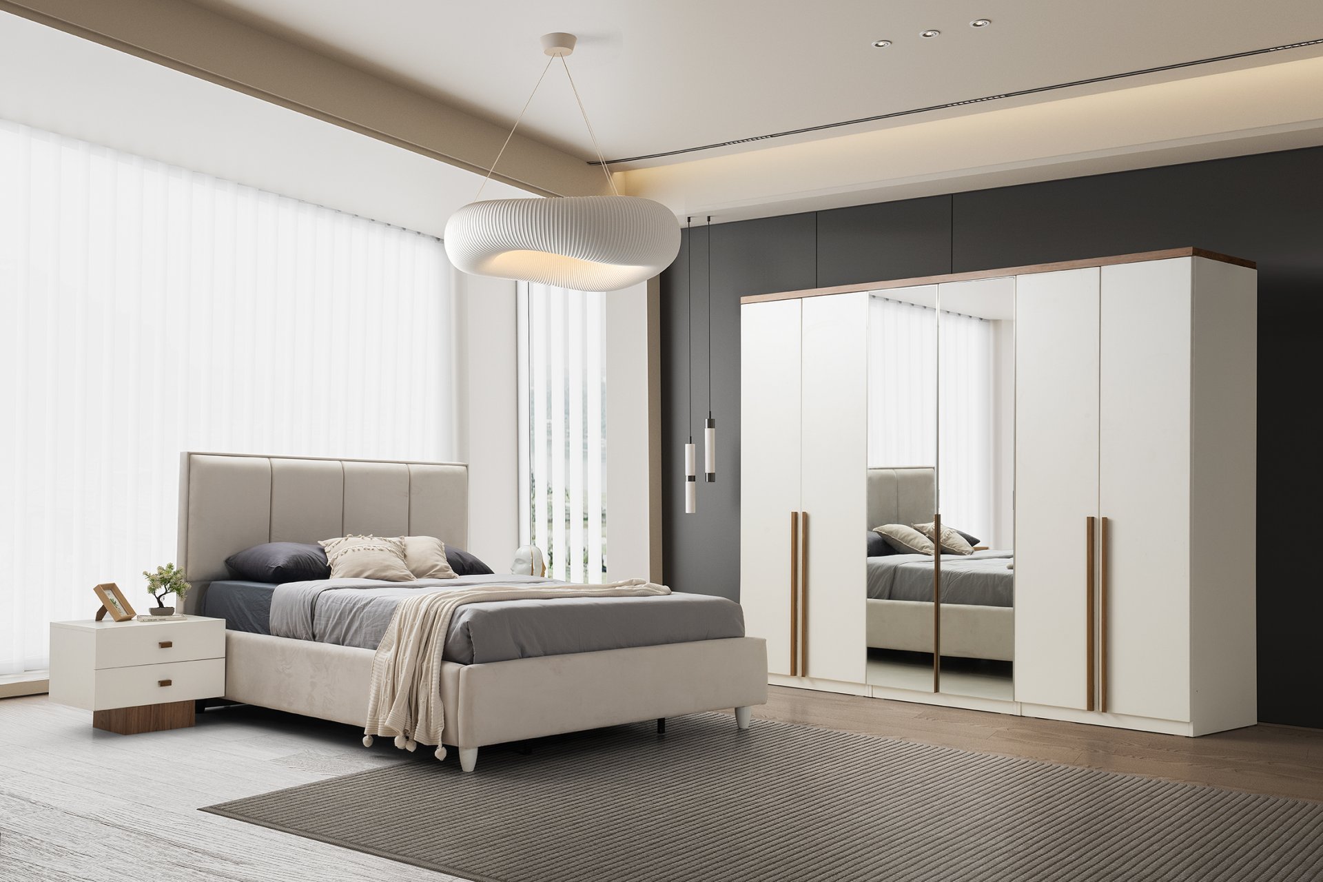 Leda Yatak Odası + Yatak Baza Dahil