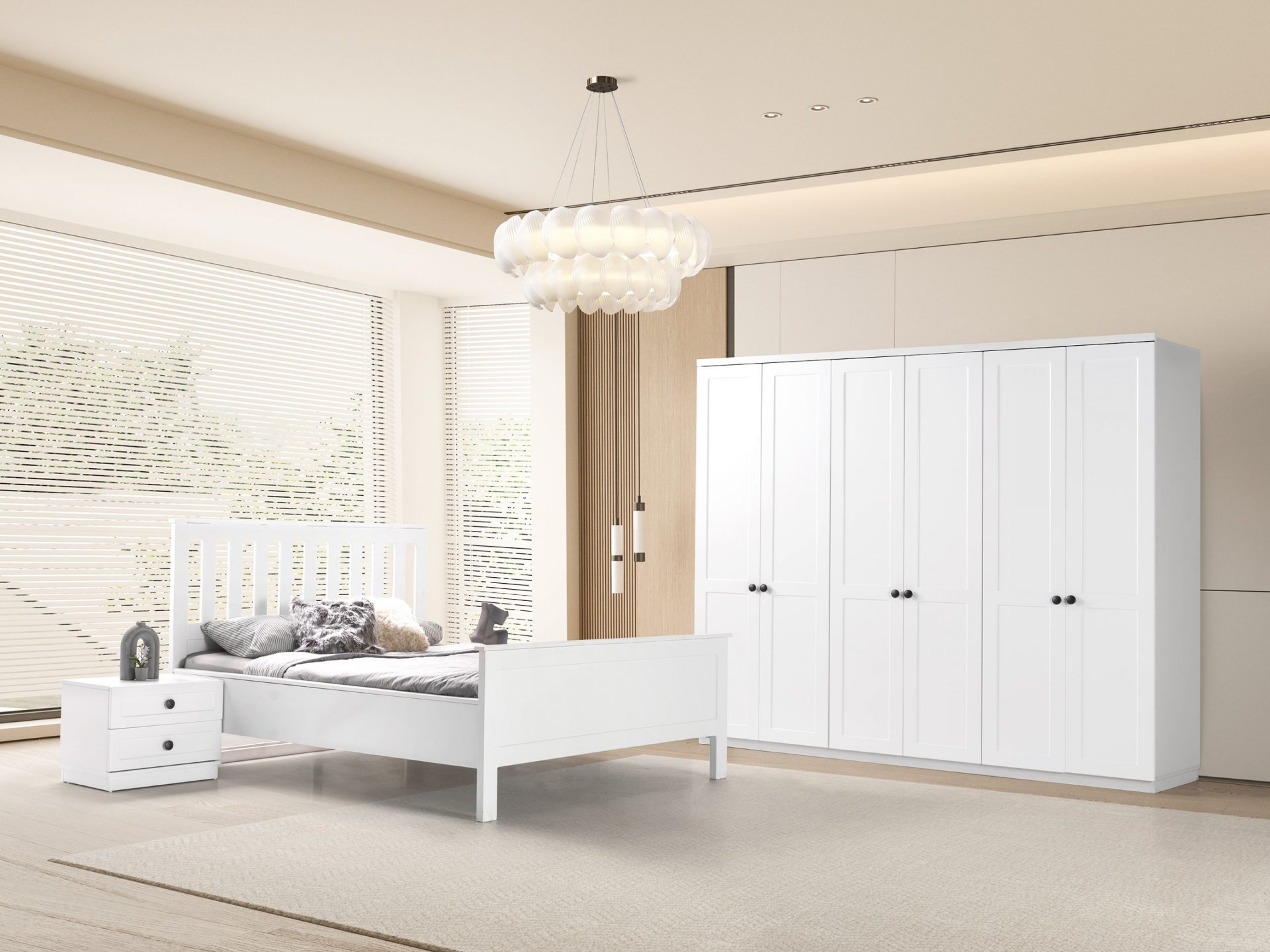 Natura Yatak Odası Karyola + Yataş Puffy Yatak Dahil