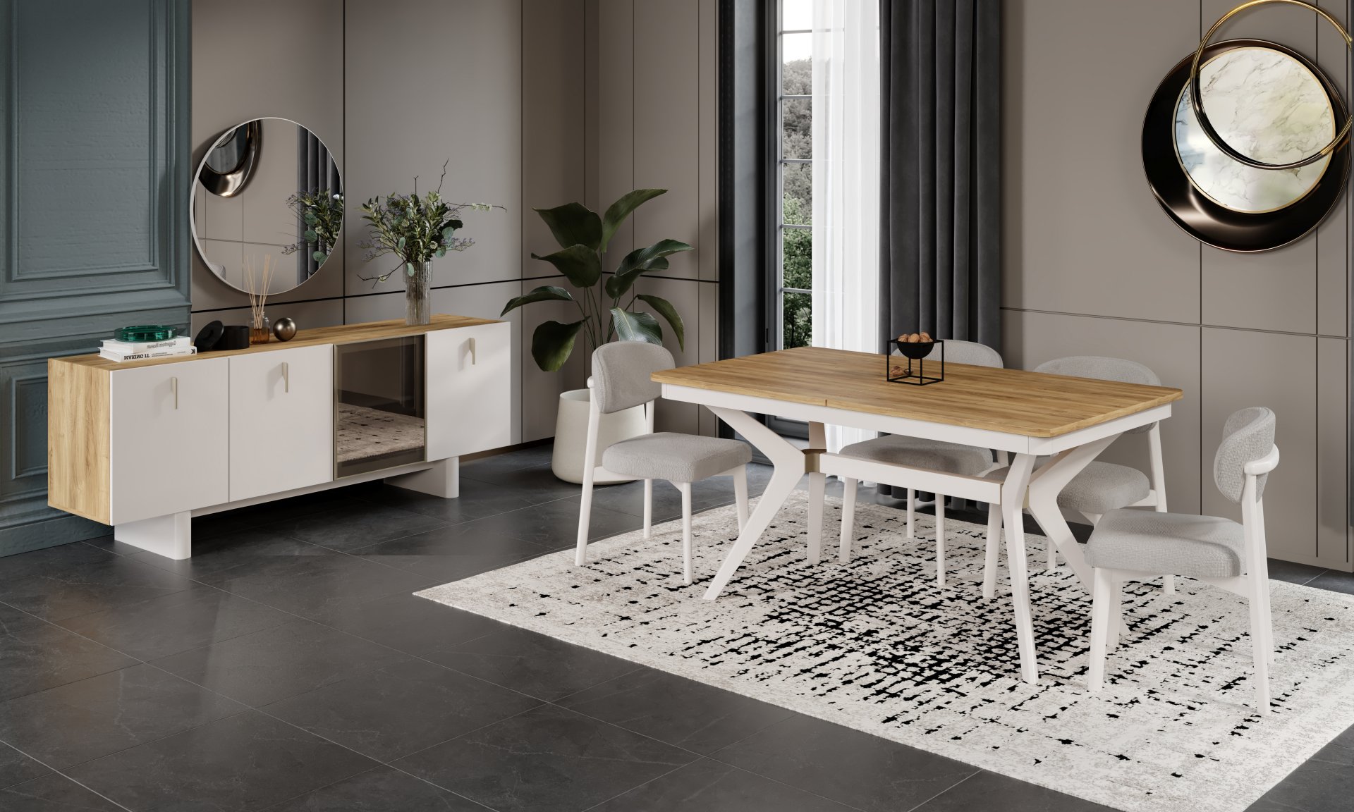 Beyoğlu Yemek Odası Ceviz