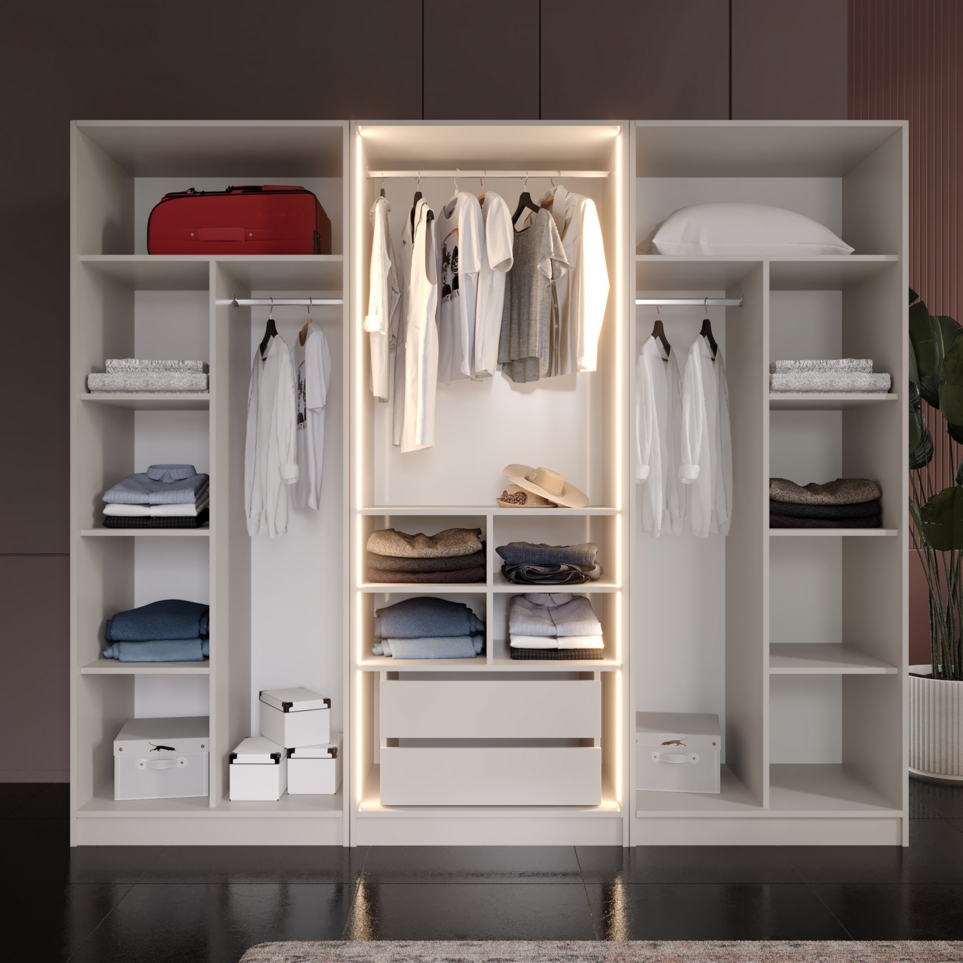 Gölge Düğün Paketi Baza + Yataş Puffy Yatak Dahil