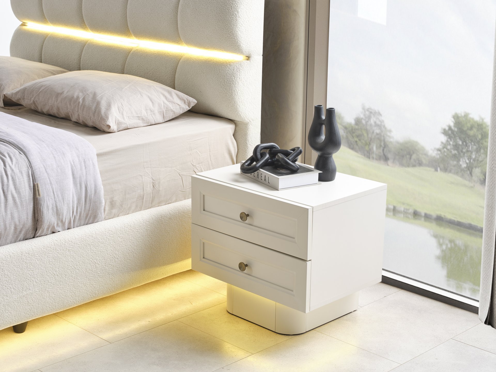 Elabor Düğün Paketi Baza + Yataş Puffy Yatak Dahil