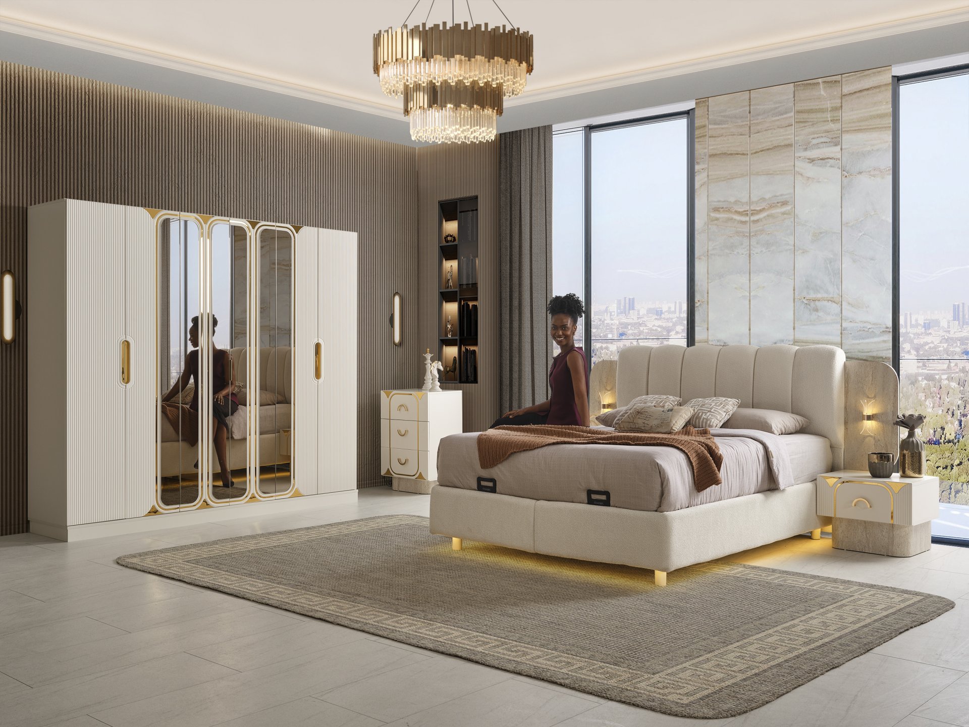 Ronda Yatak Odası + Yatak Baza Dahil