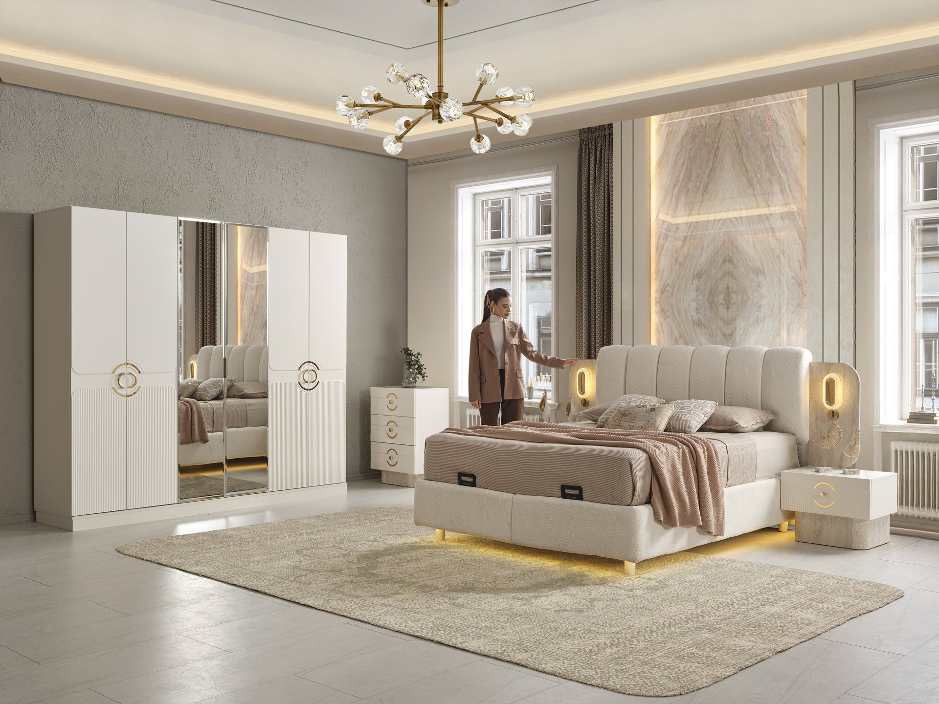 Sagrada Yatak Odası + Yatak Baza Dahil