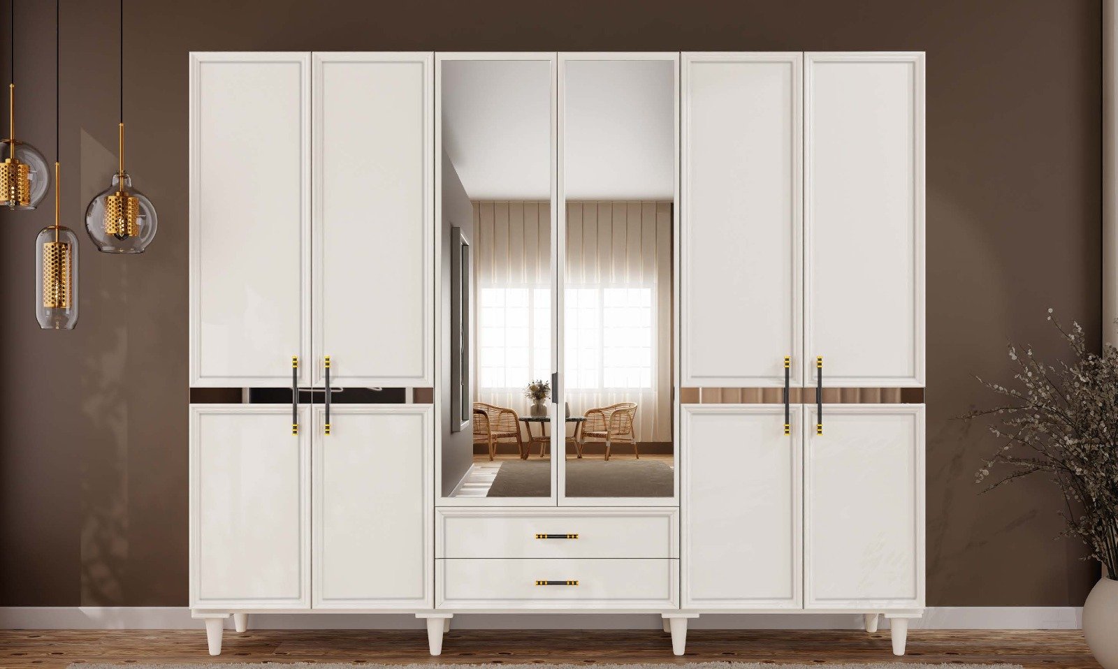 Kardelen 6 Kapaklı Dolap