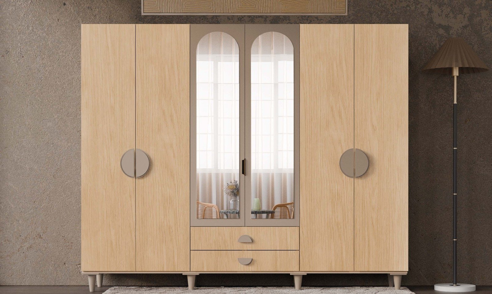 Ladin 6 Kapaklı Dolap