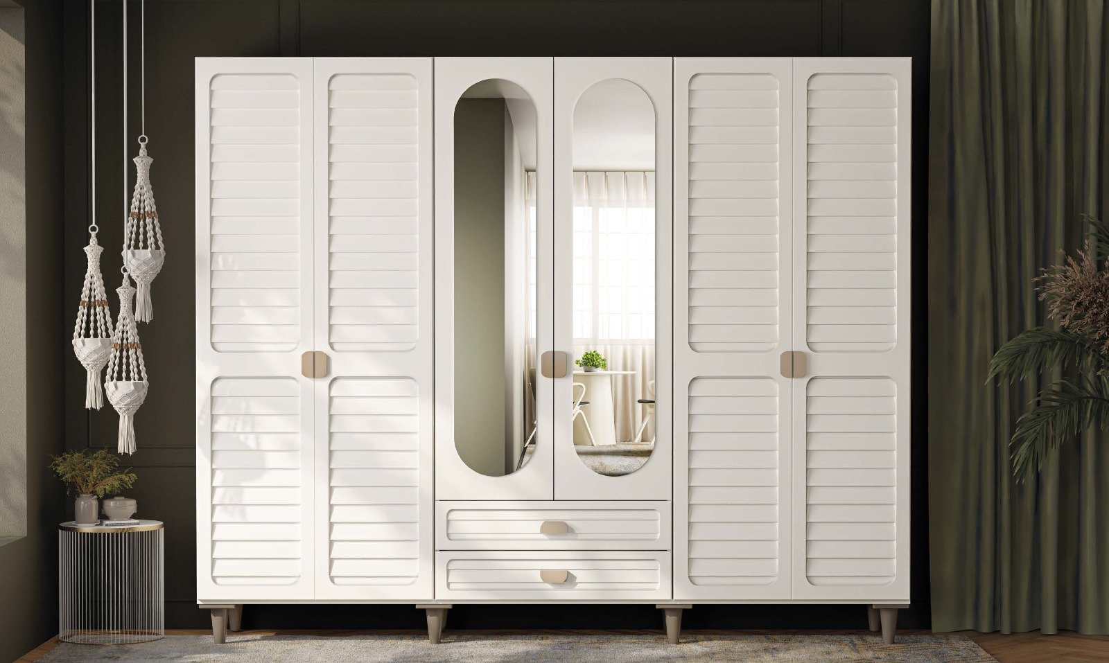 Lavanta 6 Kapaklı Dolap