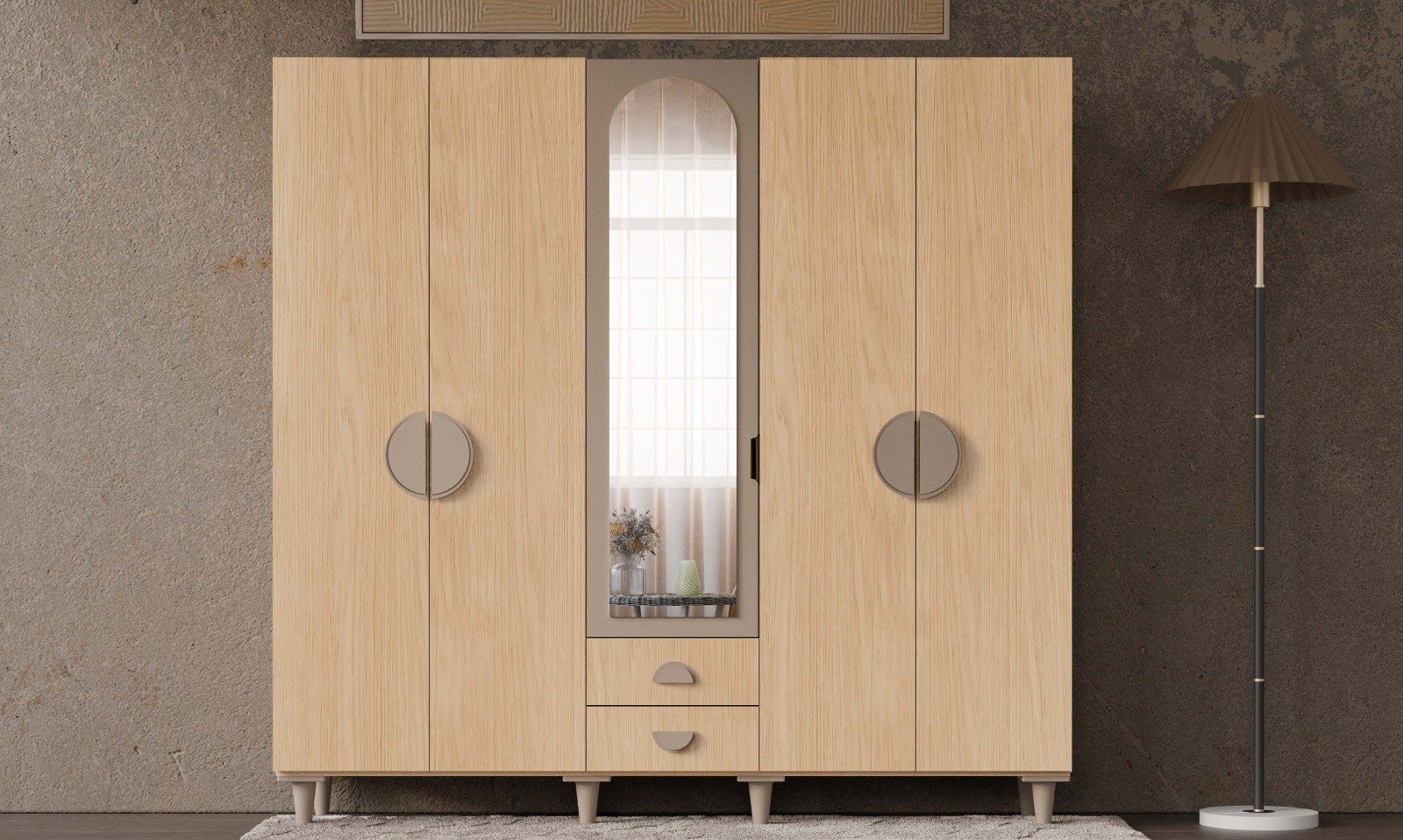 Ladin 5 Kapaklı Dolap